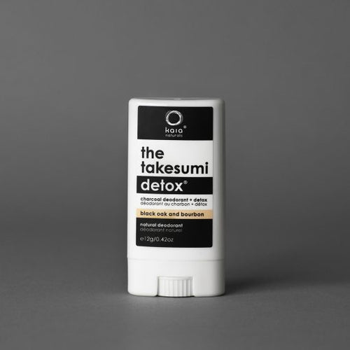 TRAVEL SIZE | CHARCOAL DEODORANT | BLACK OAK AND BOURBON the takesumi detox